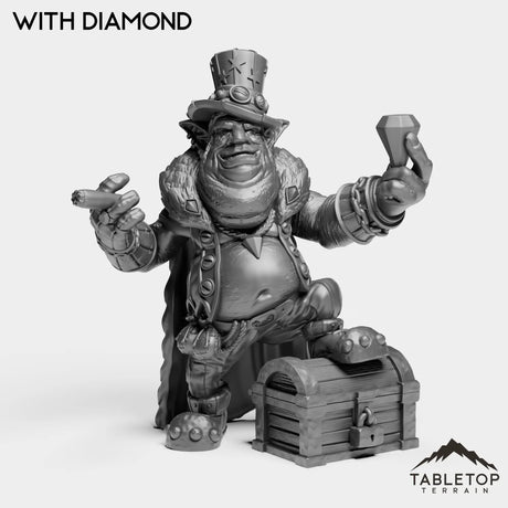 Tabletop Terrain Miniature With Diamond Goblin Trade Prince