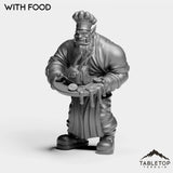Tabletop Terrain Miniature With Food Orc Chef