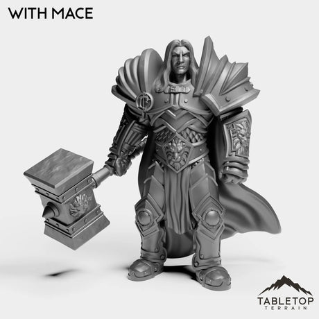 Tabletop Terrain Miniature With Mace Culled Knights Prince