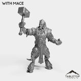 Tabletop Terrain Miniature With Mace Exiled Shaman
