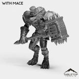 Tabletop Terrain Miniature With Mace Werewolf Feral
