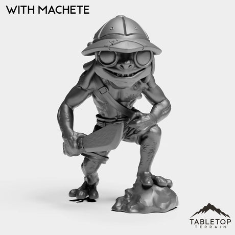 Tabletop Terrain Miniature With Machete Murloc Explorer