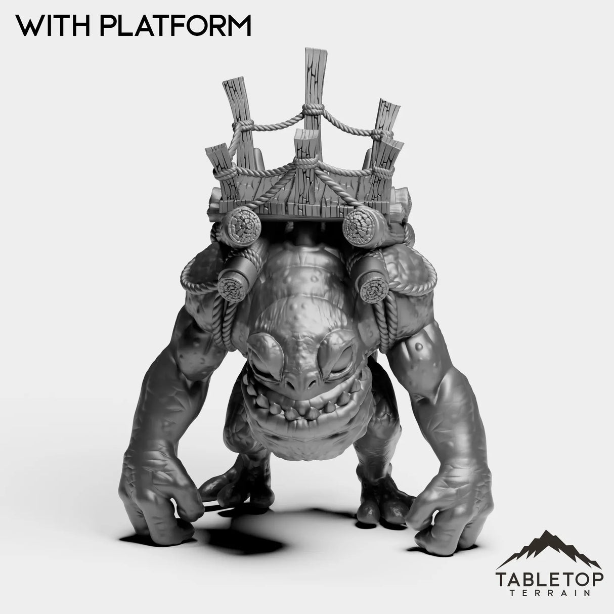 Tabletop Terrain Miniature With Platform Gigantic Murloc