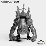 Tabletop Terrain Miniature With Platform Gigantic Murloc