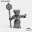 Tabletop Terrain Miniature With Staff Gnome Timekeeper