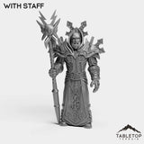 Tabletop Terrain Miniature With Staff Human Mage Tier 1