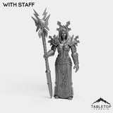 Tabletop Terrain Miniature With Staff Human Mage Tier 1 Female