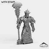 Tabletop Terrain Miniature With Staff Troll Tribe Priest