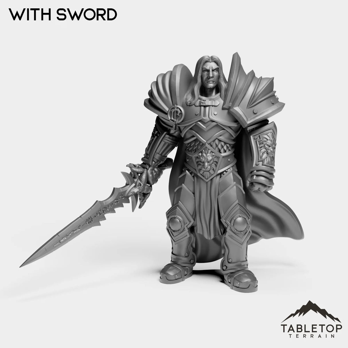 Tabletop Terrain Miniature With Sword Culled Knights Prince