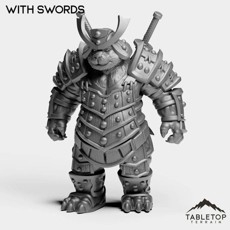 Tabletop Terrain Miniature With Swords Panda Heavy