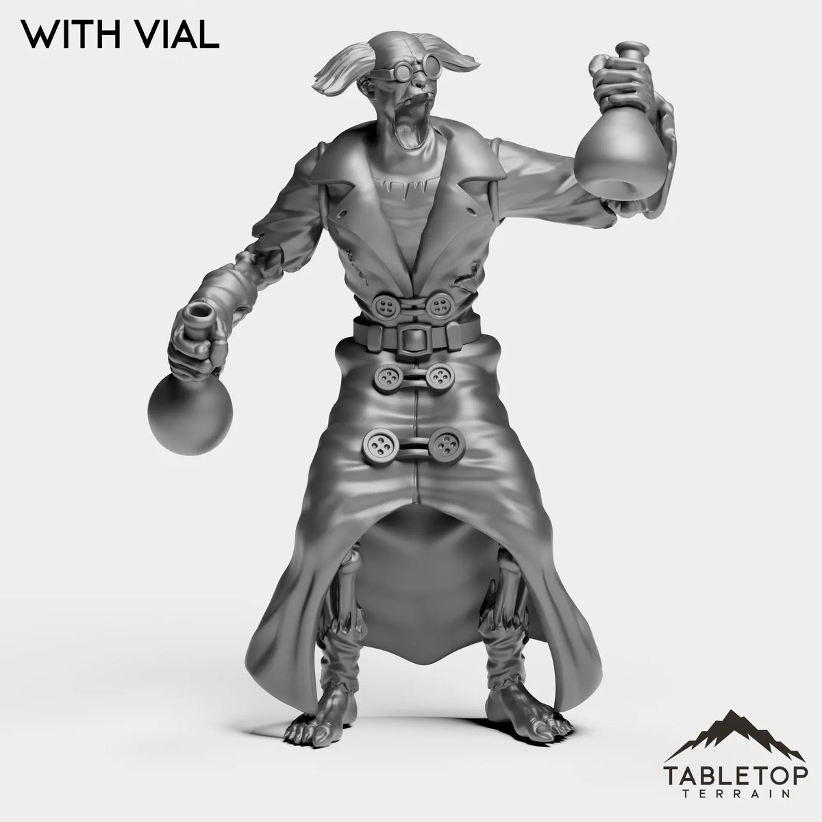 Tabletop Terrain Miniature With Vial Undead Professor