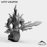 Tabletop Terrain Miniature With Weapon Naga Myrmidon