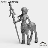 Tabletop Terrain Miniature With Weapon Night Dryad