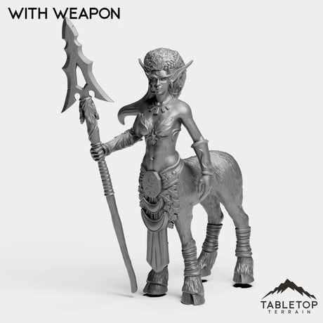Tabletop Terrain Miniature With Weapon Night Dryad