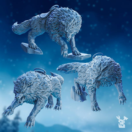 Tabletop Terrain Miniature Wolfriders' Wolves