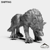 Tabletop Terrain Miniature Wolves