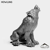 Tabletop Terrain Miniature Wolves