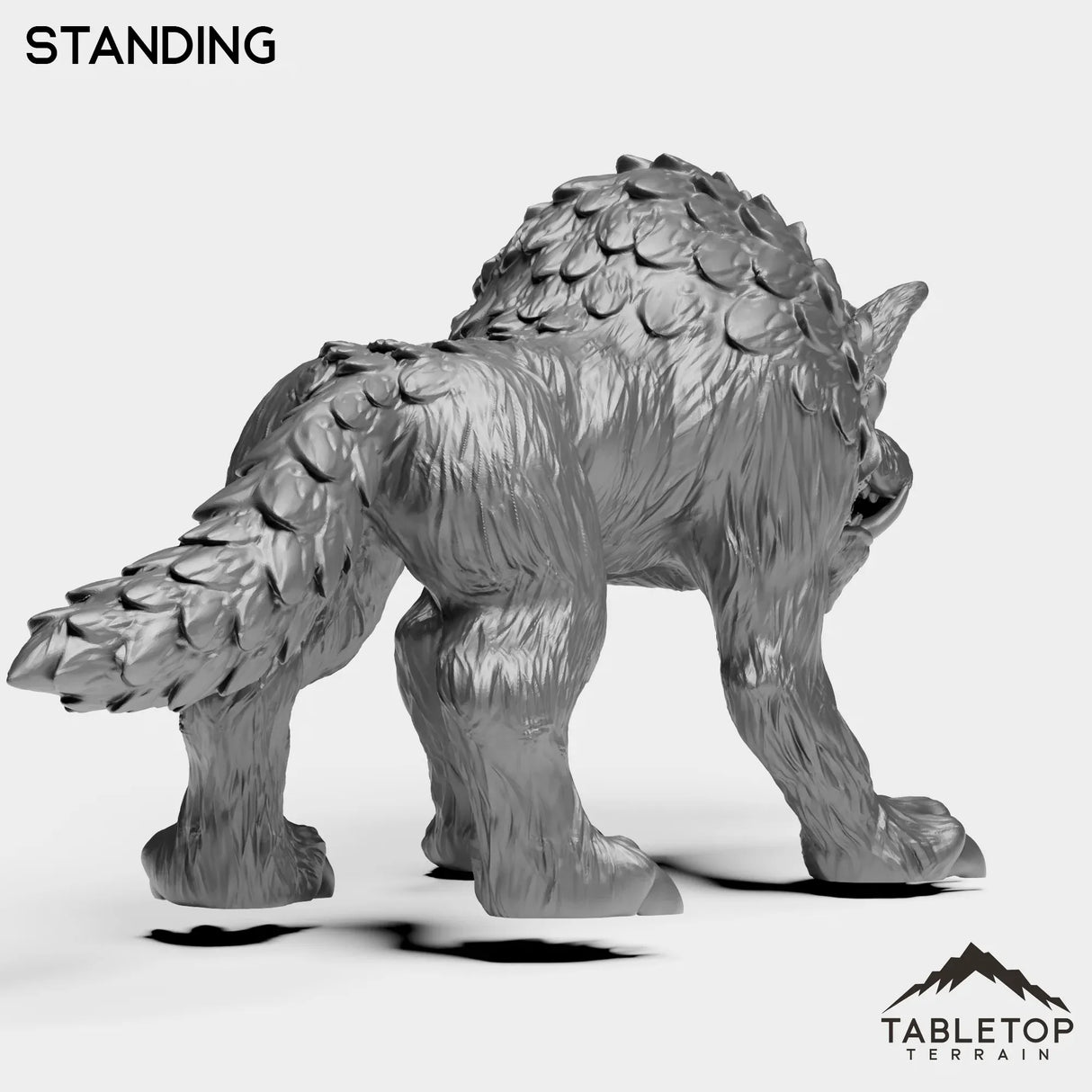 Tabletop Terrain Miniature Wolves