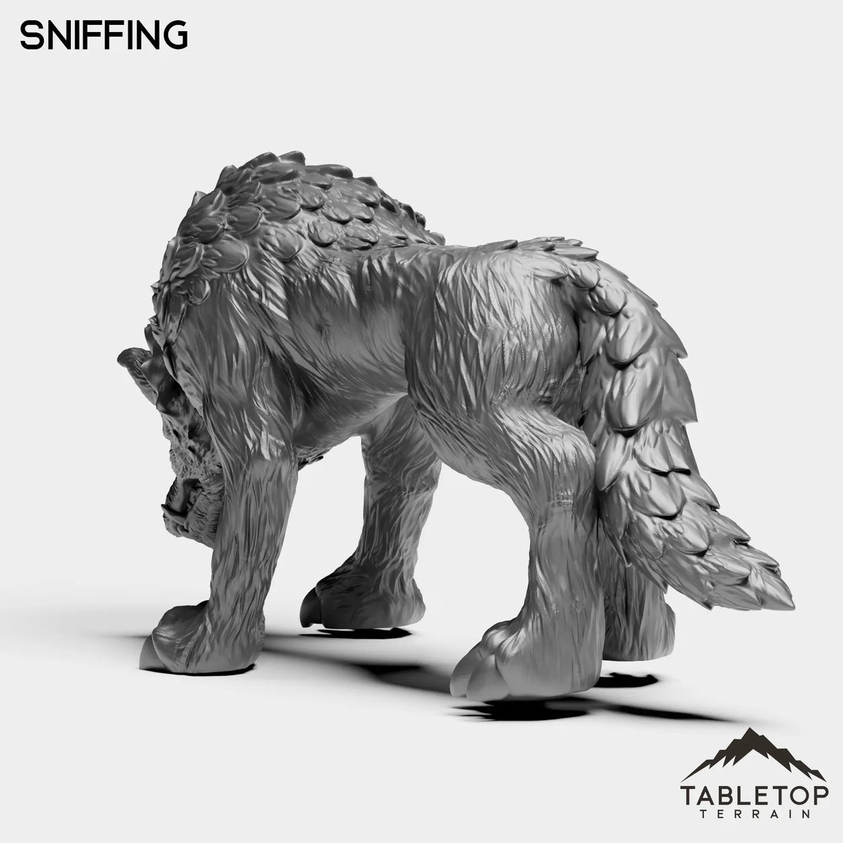 Tabletop Terrain Miniature Wolves