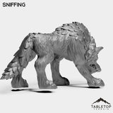 Tabletop Terrain Miniature Wolves