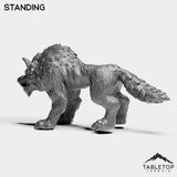 Tabletop Terrain Miniature Wolves