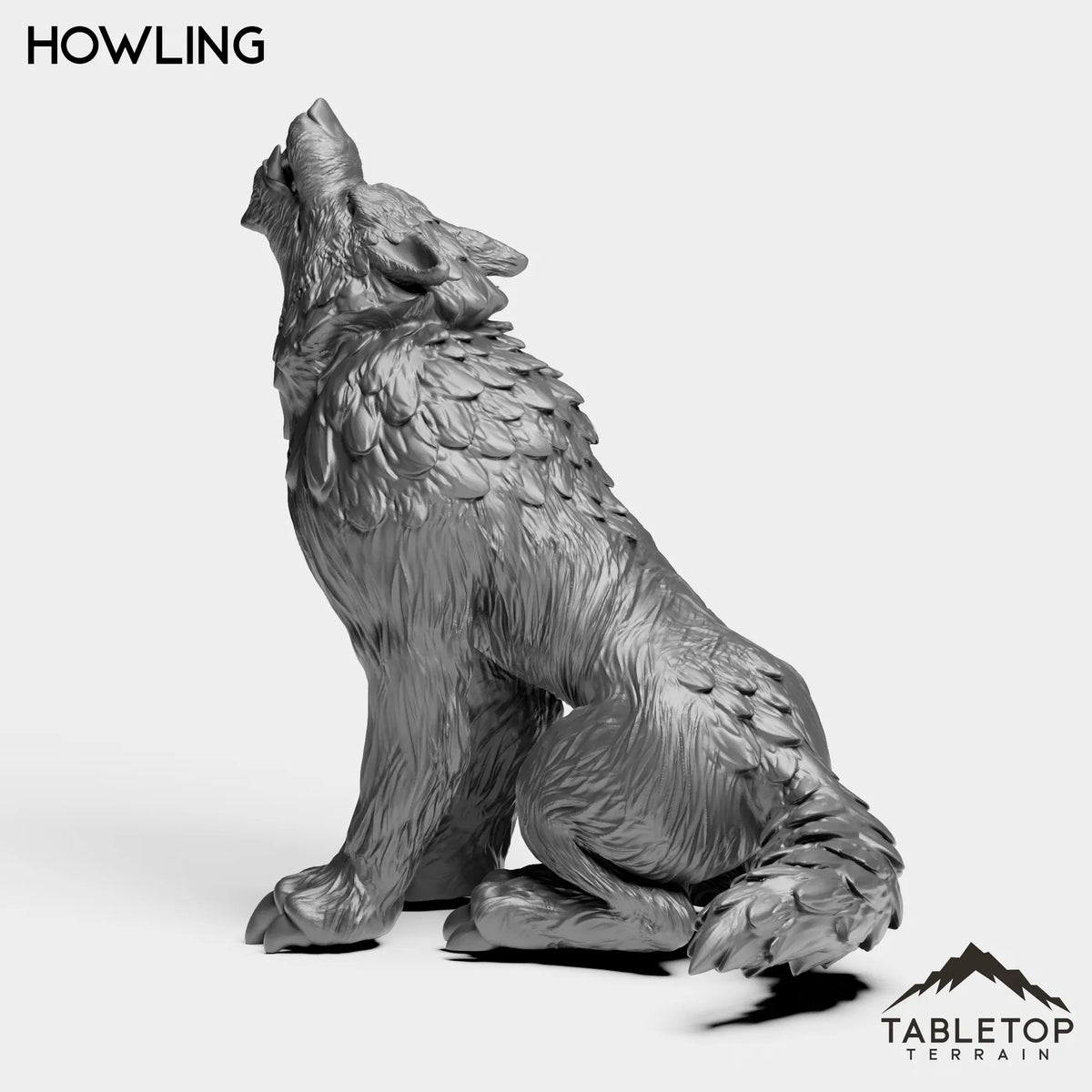 Tabletop Terrain Miniature Wolves