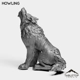 Tabletop Terrain Miniature Wolves