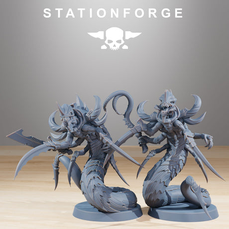 Tabletop Terrain Miniature Xenarid Serpents