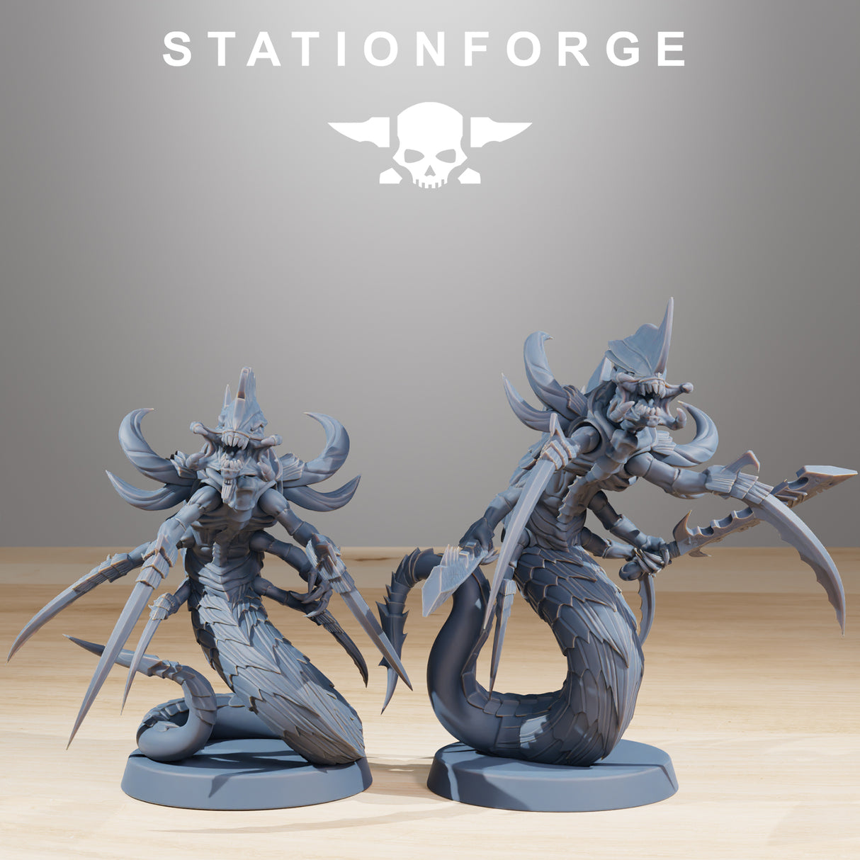 Tabletop Terrain Miniature Xenarid Serpents