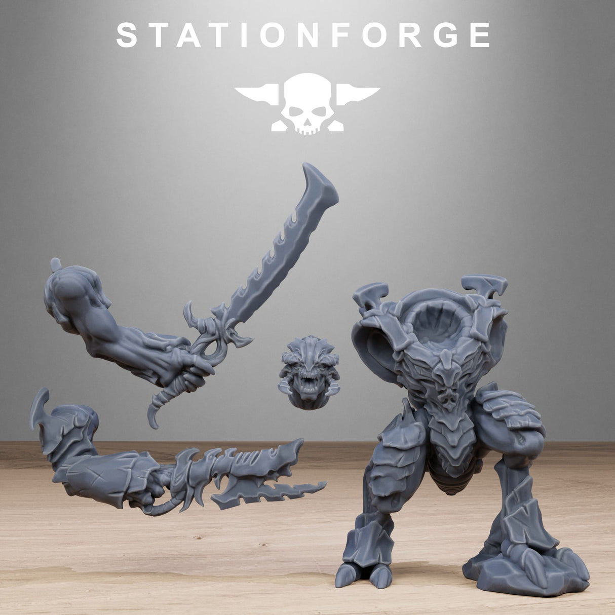 Tabletop Terrain Miniature Xenarid Warriors