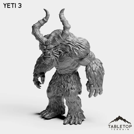Tabletop Terrain Miniature Yeti 3 Yetis