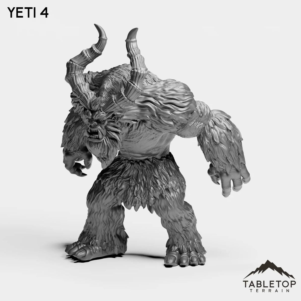 Tabletop Terrain Miniature Yeti 4 Yetis