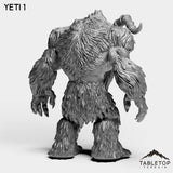 Tabletop Terrain Miniature Yetis