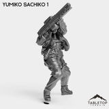 Tabletop Terrain Miniature Yumiko Sachiko - Strike Team Omega & Almighty Friends
