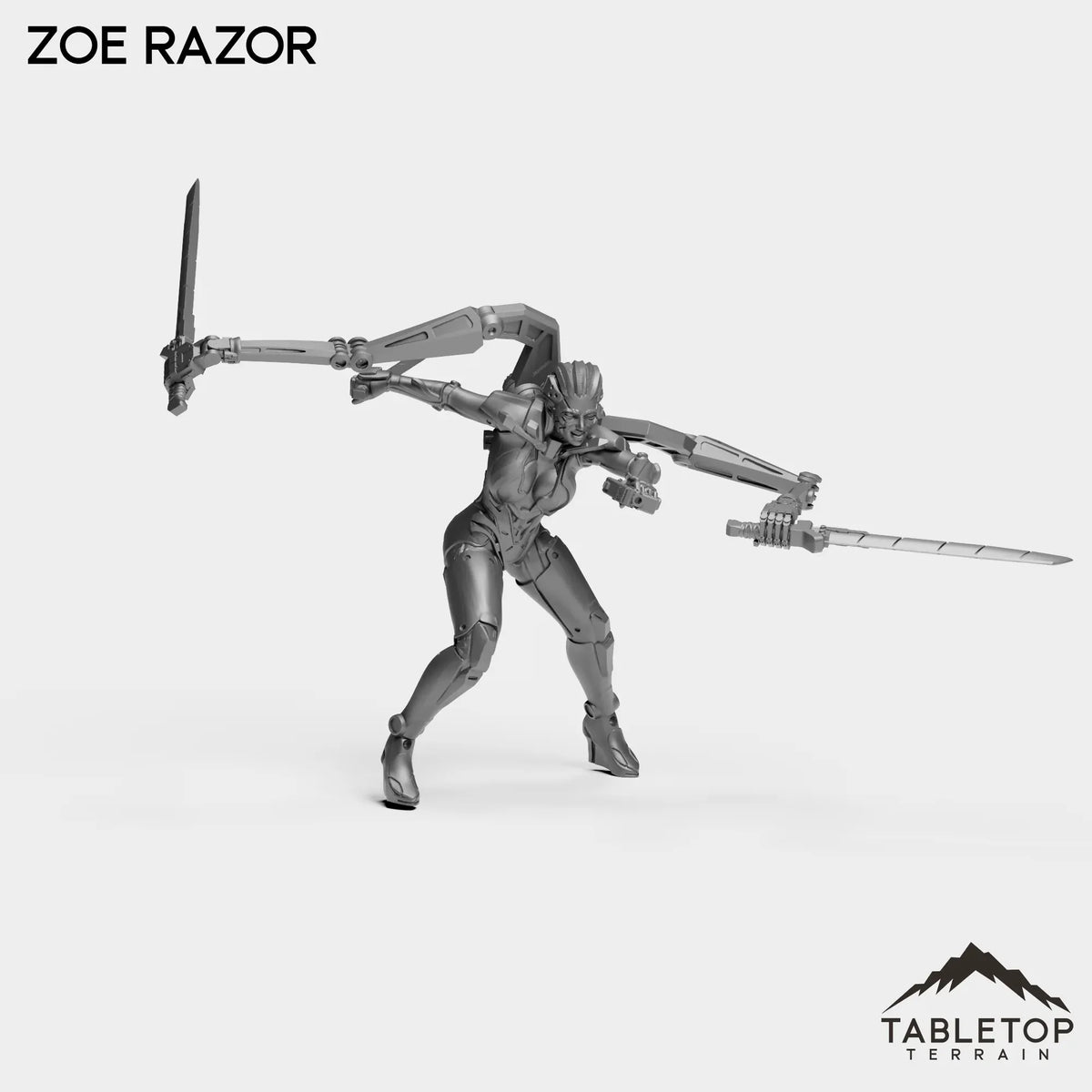 Tabletop Terrain Miniature Zoe Razor - Bomber Girls