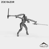 Tabletop Terrain Miniature Zoe Razor - Bomber Girls