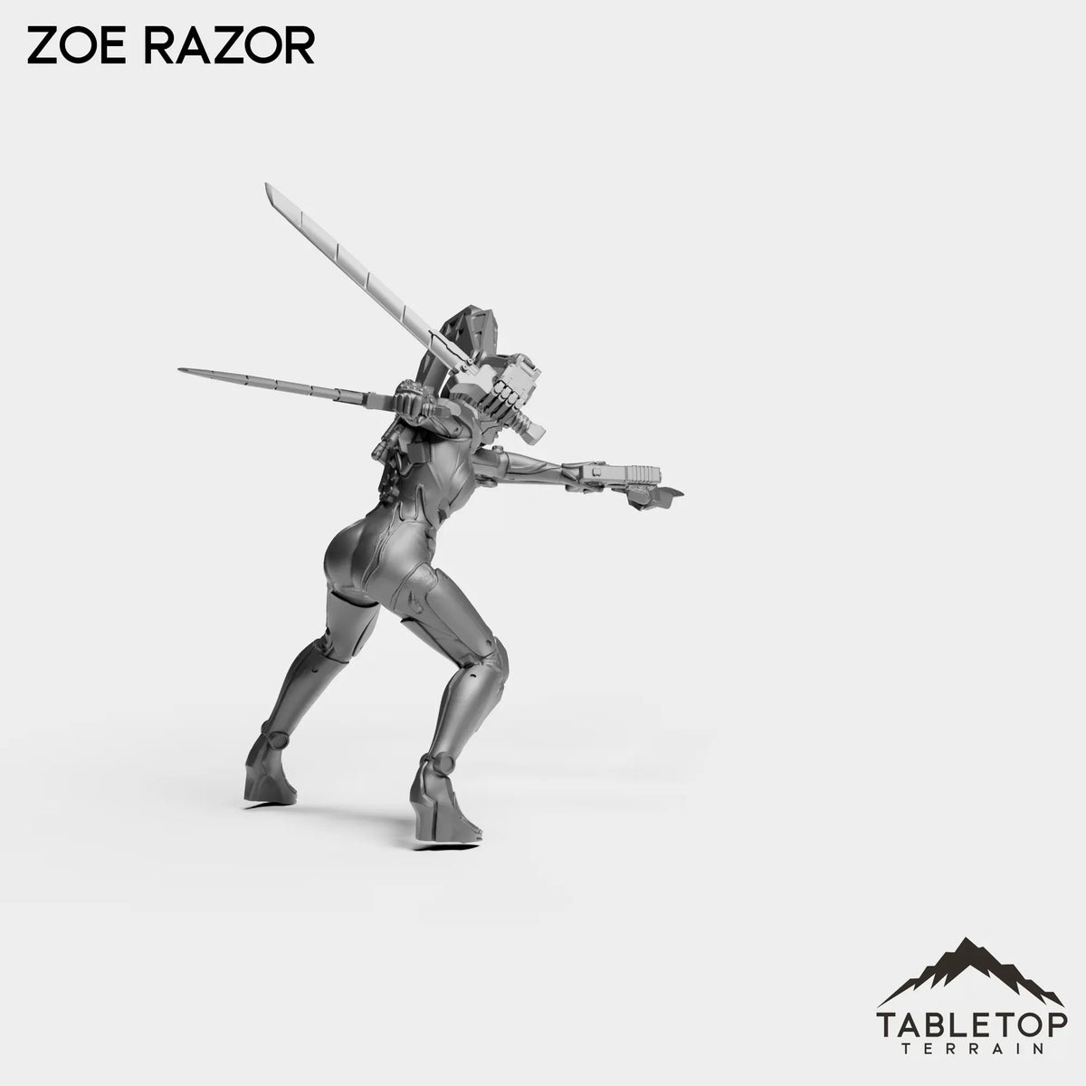 Tabletop Terrain Miniature Zoe Razor - Bomber Girls