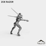 Tabletop Terrain Miniature Zoe Razor - Bomber Girls