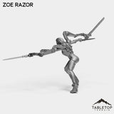 Tabletop Terrain Miniature Zoe Razor - Bomber Girls