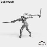 Tabletop Terrain Miniature Zoe Razor - Bomber Girls