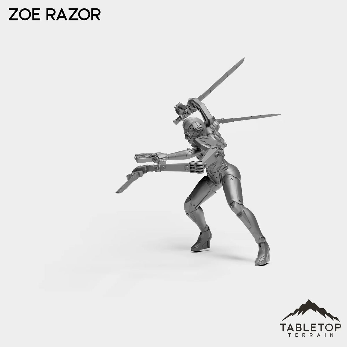 Tabletop Terrain Miniature Zoe Razor - Bomber Girls