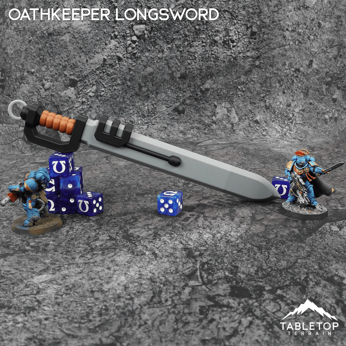 Tabletop Terrain Oathkeeper Longsword Grimdark Armory - Mini Weapon Props