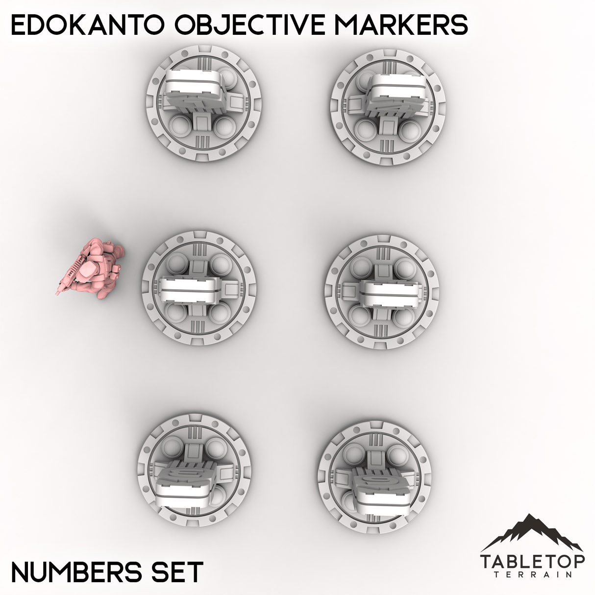 Tabletop Terrain Objective Marker EdoKanto Objective Markers