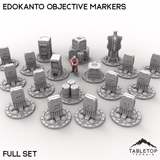 Tabletop Terrain Objective Marker Full Set EdoKanto Objective Markers