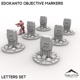 Tabletop Terrain Objective Marker Letter EdoKanto Objective Markers
