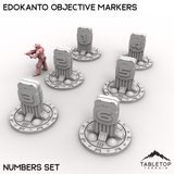 Tabletop Terrain Objective Marker Number EdoKanto Objective Markers