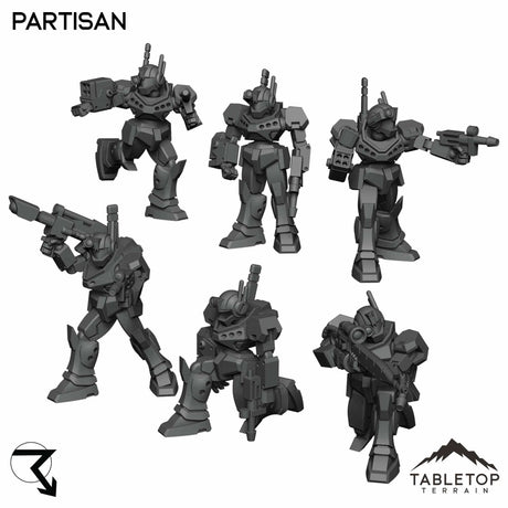Tabletop Terrain Partisan - Retrotech Mecha