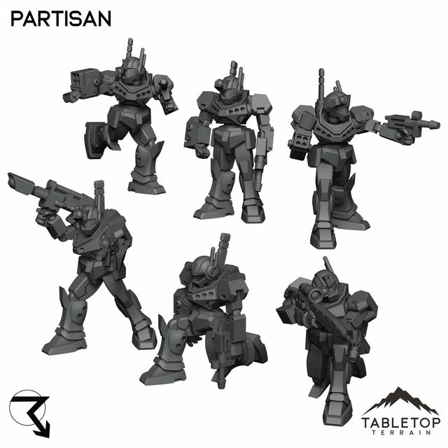 Tabletop Terrain Partisan - Retrotech Mecha