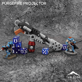 Tabletop Terrain Purgefire Projector Grimdark Armory - Mini Weapon Props