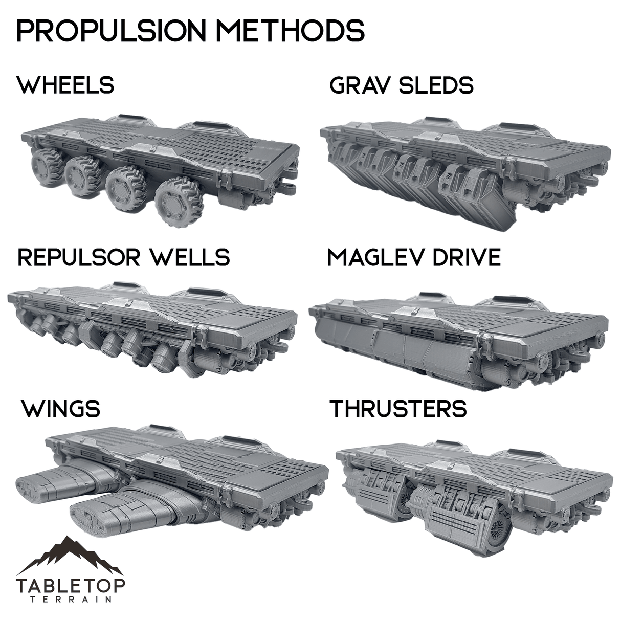 Tabletop Terrain Repulsor Land Train